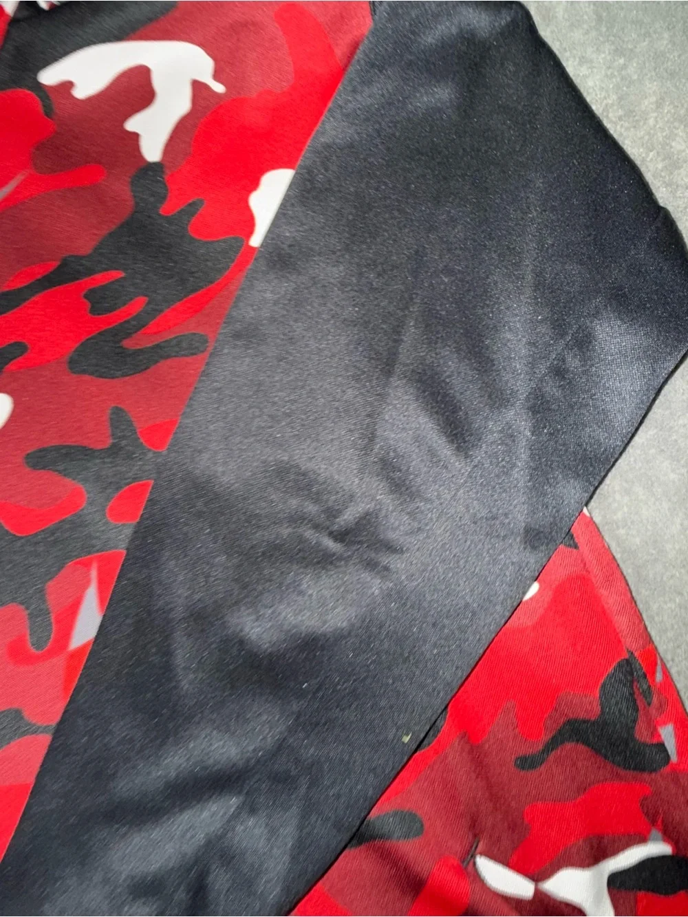 Nike Red & Black Camo Dri-FIT Pullover Hoodie